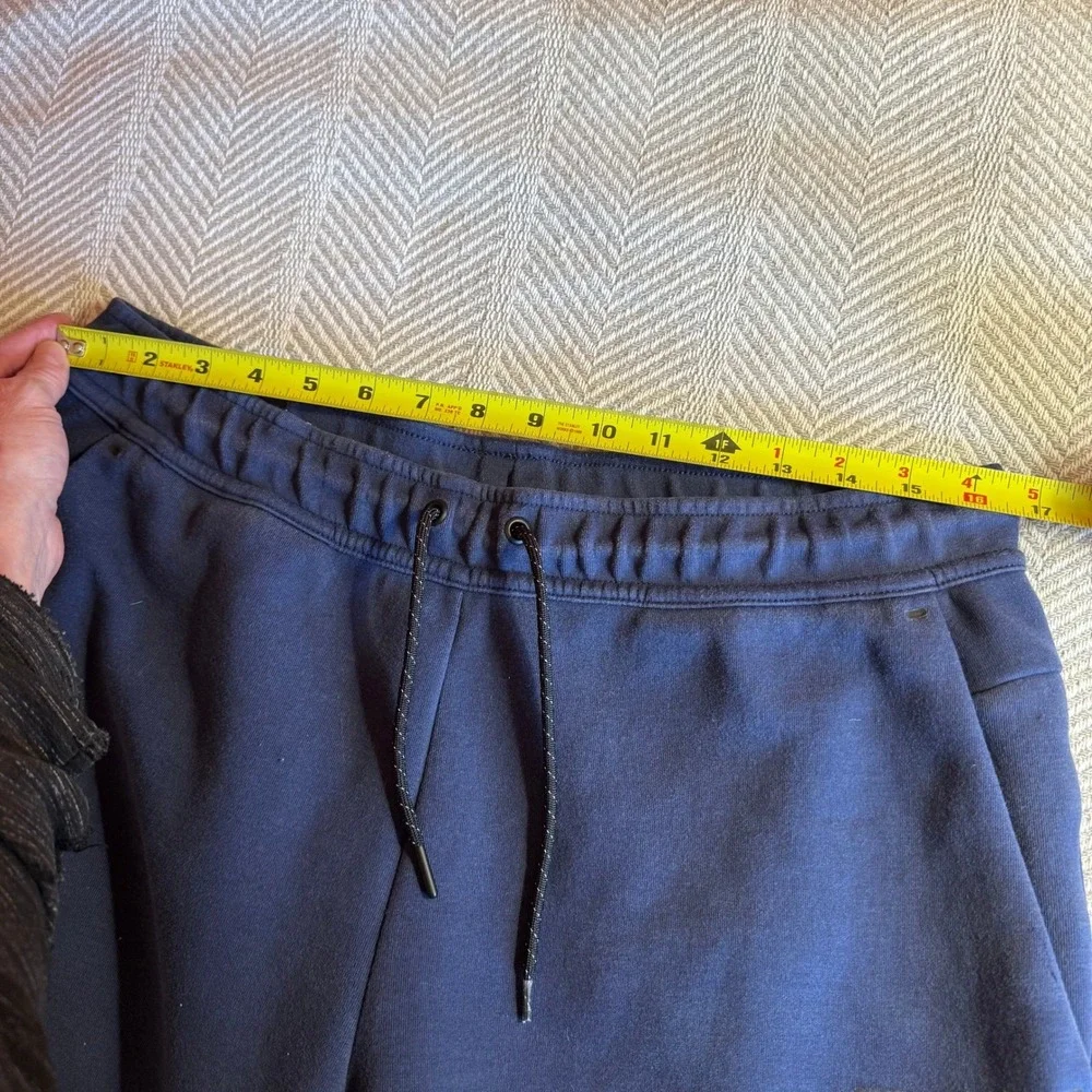Men's Nike Tech Fleece Sweatpants‎ Joggers Zip Pocket Navy Blue Size Large